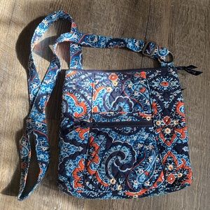 Vera Bradley Crossbody Purse in Navy and Red
